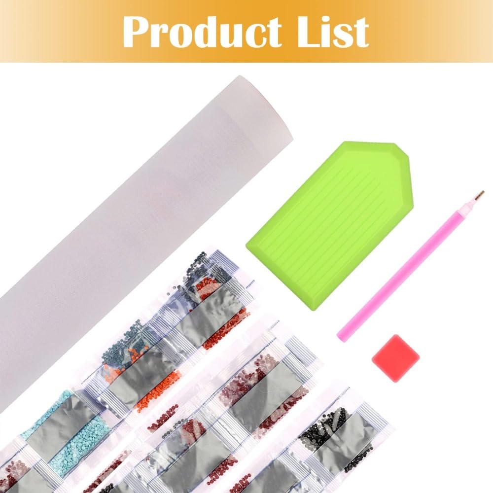 ZSHMMY DIY 5D Diamond Painting Kits for Adults Full Drill Diamond Painting Supernatural Tv Show Drama Fantasy Movie for Home Wall Decor (16x20 inch), Clear ZSHMMY