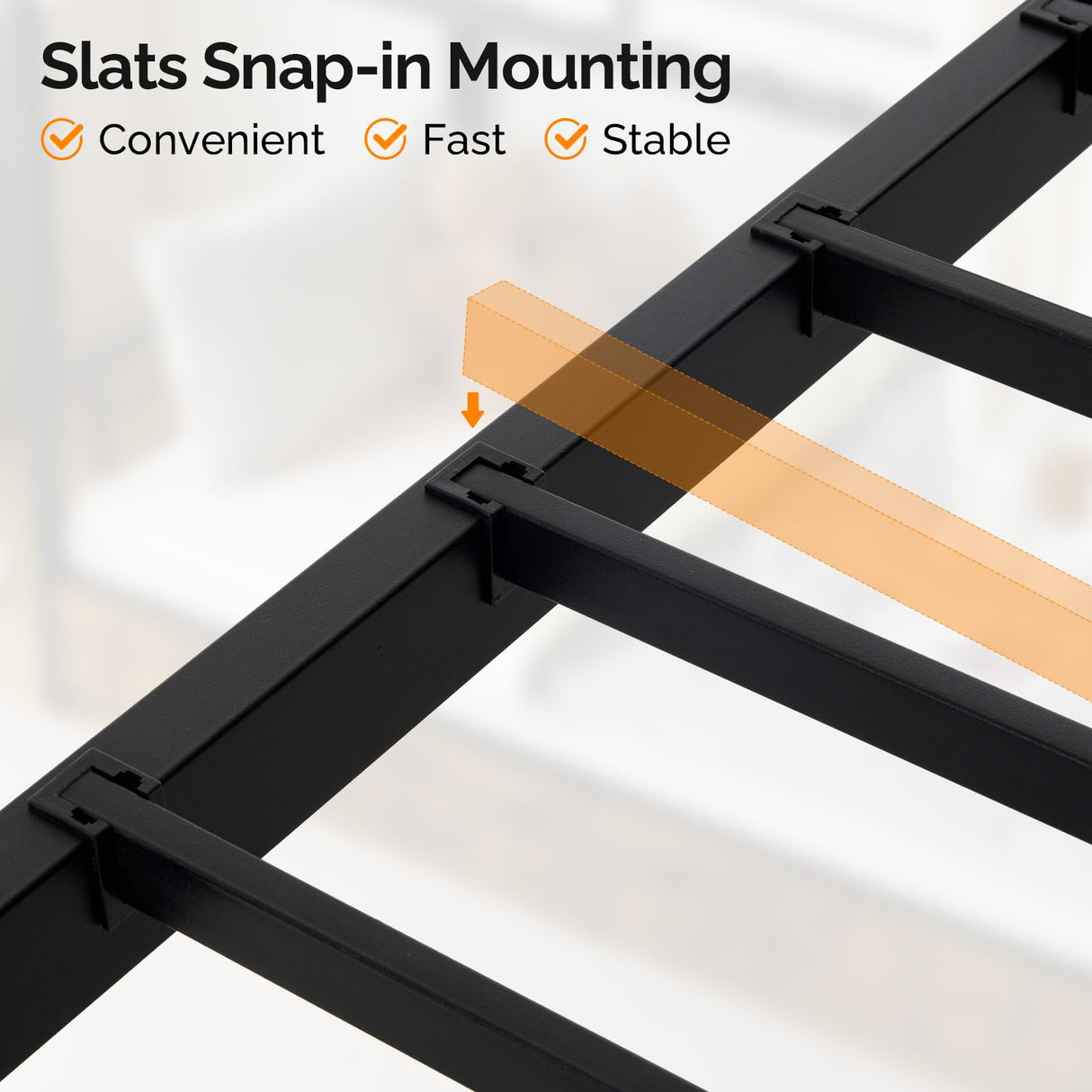 VINGLI Metal Bunk Bed Frame Twin Over Twin with LED Lights, Non-Slip Ladder, Full Length Guardrail, Charging Station, for Kids, Teens & Adults, Space-Saving, No Box Spring Needed, Black VINGLI