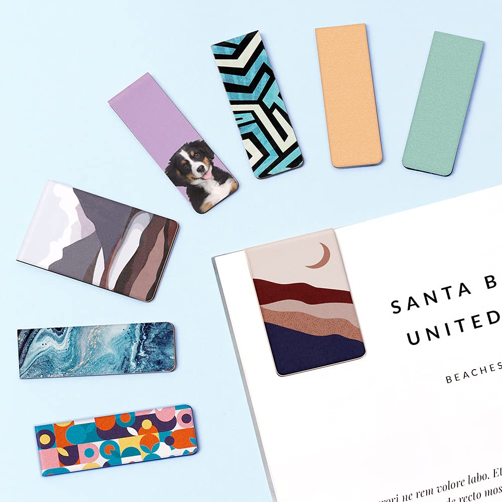 UpUDo 12 Pack Magnetic Bookmark, Book Marker Clip for Teachers, Students, Book Lovers, Printing on 2 Side UpUDo