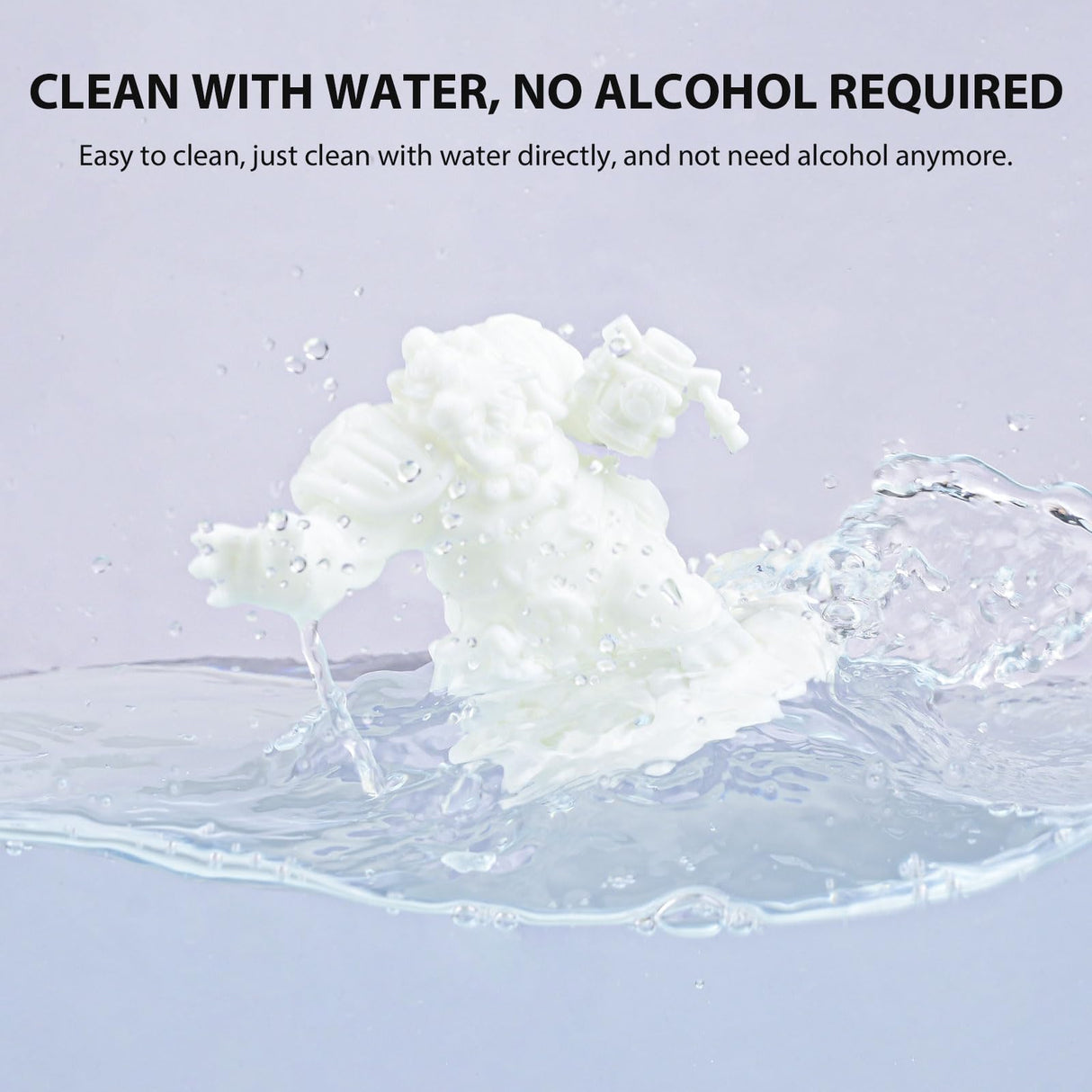 Aceaddity Water Washable Pro Resin - Low Shrinkage 3D Printer Resin, 405nm UV-Curing Water-Washable Photopolymer Printing Resin, High Precision & Easy to Clean (White, 1kg) Aceaddity