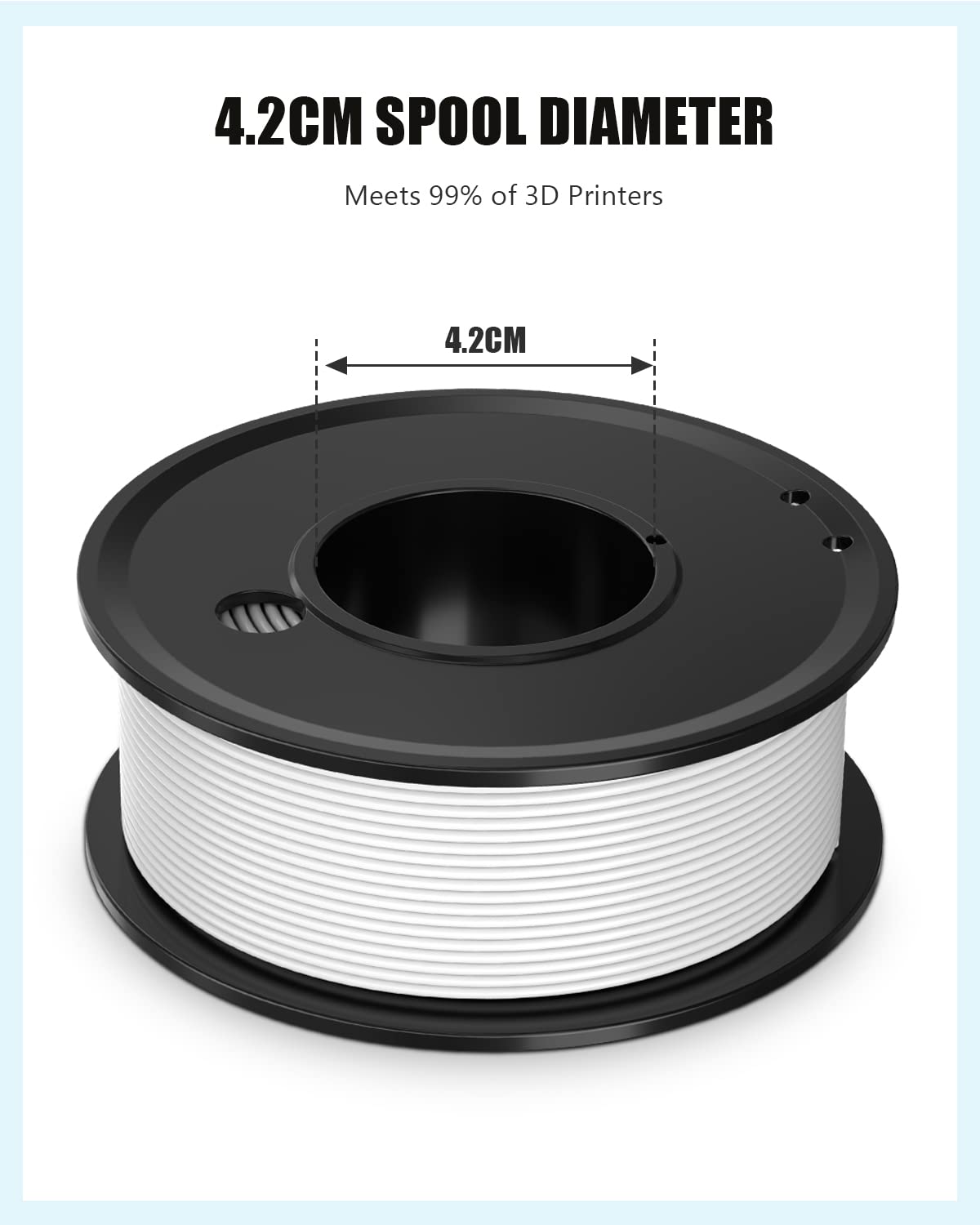 Haosegd 3D Printer Filament PLA 1.75mm 3-D Printing Materials 5 Colors Bundle Print Filiment 1.75 mm White Black Red Blue Purple Dimensional Accuracy ±0.02mm Fillament Spool Vacuum Packaging 250G X 5 Haosegd