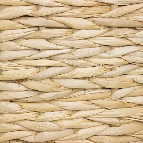 Oriental Furniture Rush Grass Storage Box - Natural Red Lantern