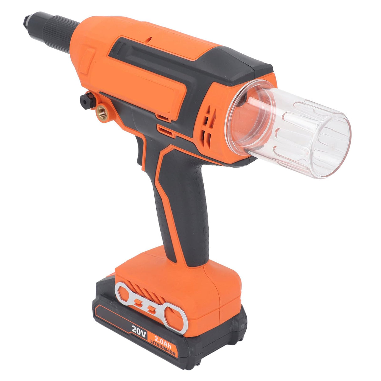 Rivet Nut Set, 30KN Force Electric Rivet Nut Set 20V 28mm Stroke for Woodworking Applications (US Plug 100‑240V) Yunseity