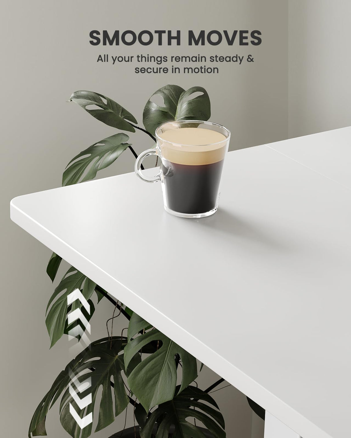 ErGear Height Adjustable Electric Standing Desk, 48 x 24 Inches Sit Stand up Desk, Memory Computer Home Office Desk (White) ErGear