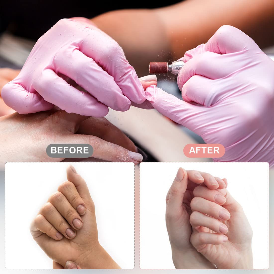 Rolybag Sanding Bands for Nail Drill Nail Sanding Bands Professional Sanding bit Nails 240 Pieces 4 Color Coarse Fine Grit Efile Sand Set 80#120#180#240# 2 Pieces Nail Drill Bits Rolybag