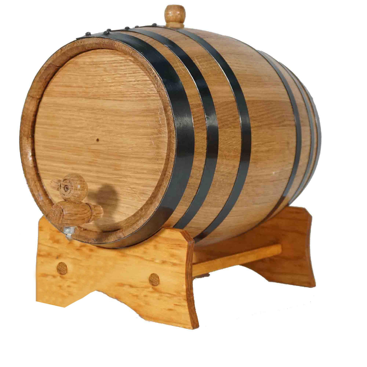 1 Gallon Oak Aging Barrel (5 Liter) with Stand, Bung and Spigot - Wooden Mini Whiskey Barrel - Charred Oak Barrels for Aging Whiskey, Bourbon, Cocktails, Rum, Tequila, Mead Wine THOUSAND OAKS BARREL