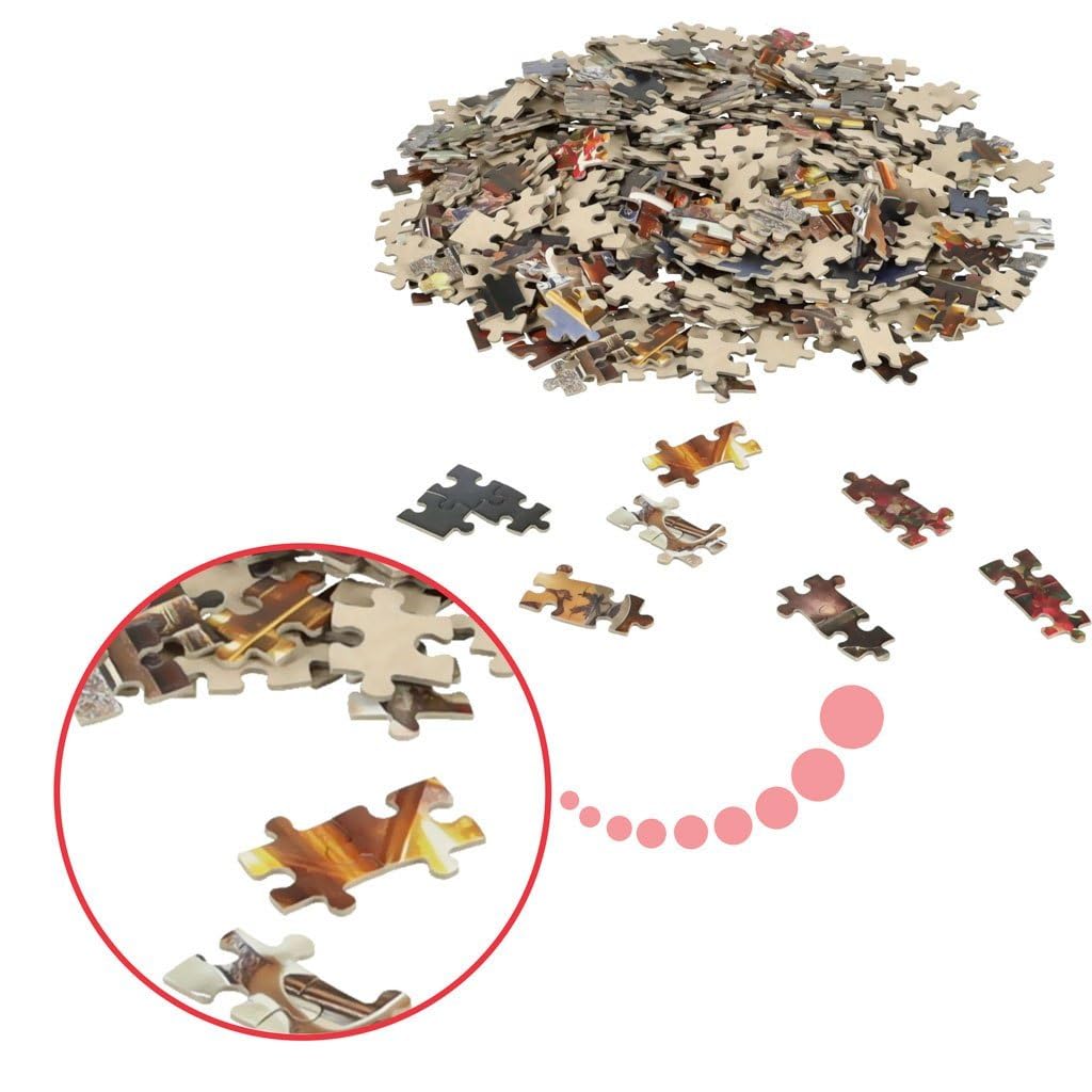 CASTORLAND 500 Piece Jigsaw Puzzle, Tea Time, Classic Interior, Old Fashioned Furniture, Oil lamp, Beautiful vase, Adult Puzzles, Castorland B-53070 Castorland