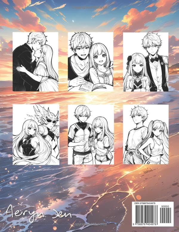 Anime Coloring Book: Boys and Girls WoodArtSupply