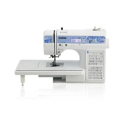 Brother CS7205 Computerized Machine, 150 Built Stitches, 1 Font, Wide Table, 11 Sewing Feet, White