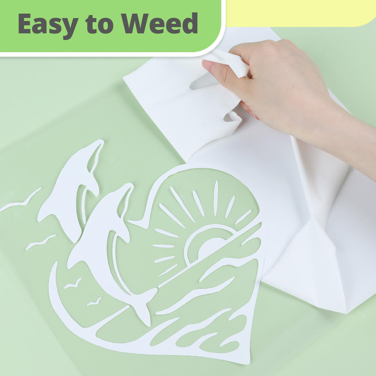 HTVRONT White HTV Vinyl Roll - 12" x 10ft White Iron on Vinyl for All Cutter Machine, Heat Transfer Vinyl Rolls for t Shirts - Easy to Cut & Weed for Heat Vinyl Design HTVRONT