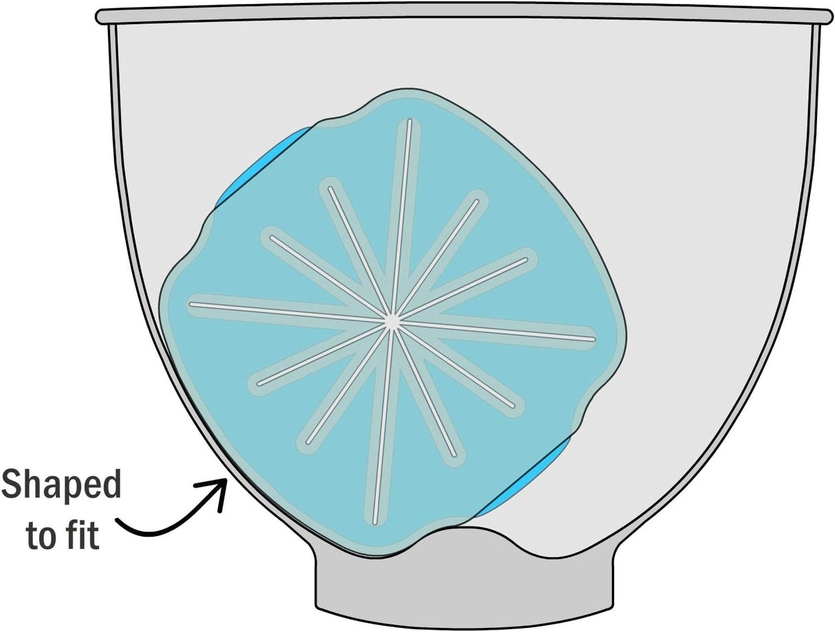 Whisk Wiper® PRO for Stand Mixers - Mix Without The Mess - The Ultimate Stand Mixer Accessory - Compatible With KitchenAid Stand Mixers (For Tilt-Head Mixers, Classic Blue) WHISK WIPER