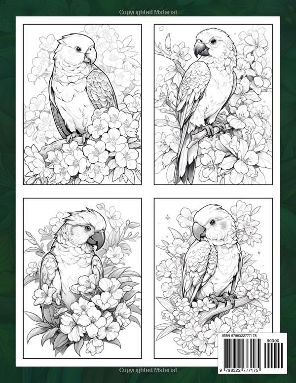 Creative Haven Macaws Coloring Book: Macaws Coloring Page, Vibrant Designs Celebrating the Beauty of Tropical Parrots Majosta