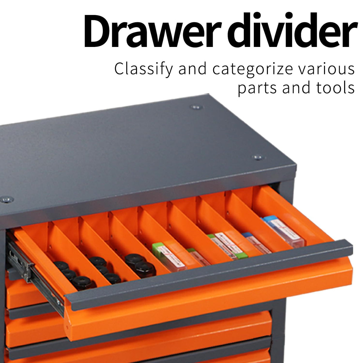 5 Drawers Drill Bit Dispenser Cabinet - Drill Bit Organizer Cabinet for 1/16" to 3/8" | Stackable Milling Cutter Storage Box for Drill Bit Storage DRIFFY