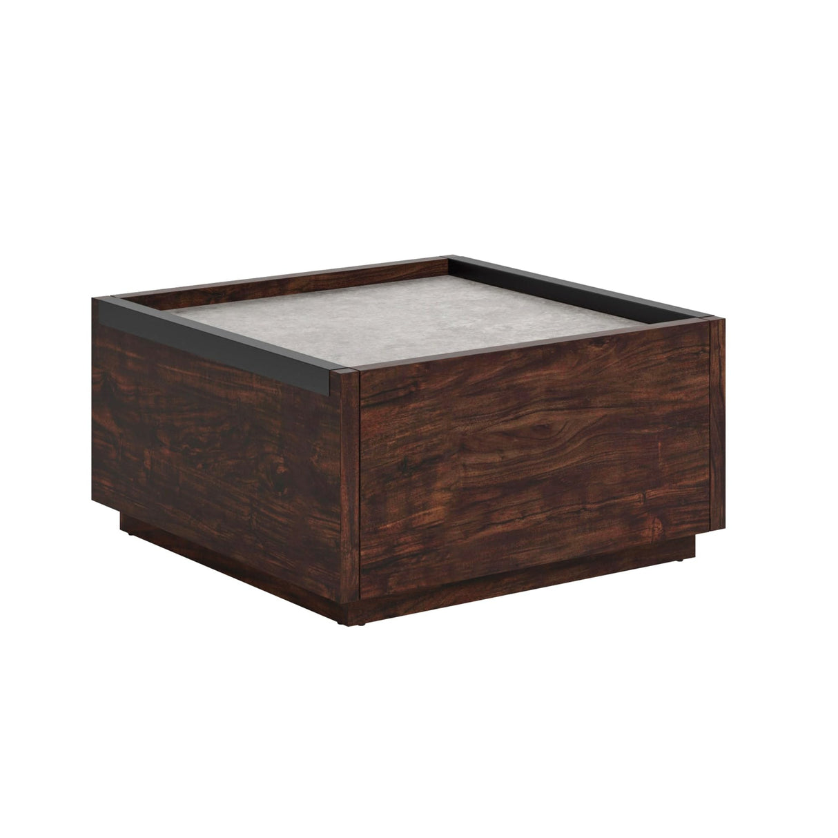 Sauder Manhattan Gate Modern Square Coffee Table, Rich Walnut Finish Sauder