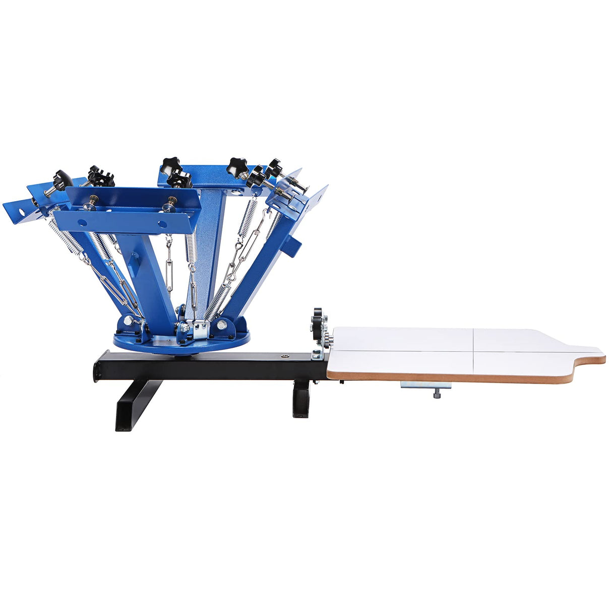 VEVOR Screen Printing Machine, 4 Color 1 Station 360° Rotable Silk Screen Printing Press, 21.2x17.7in / 54x45cm Screen Printing Press, Double-Layer Positioning Pallet for T-Shirt DIY Printing VEVOR