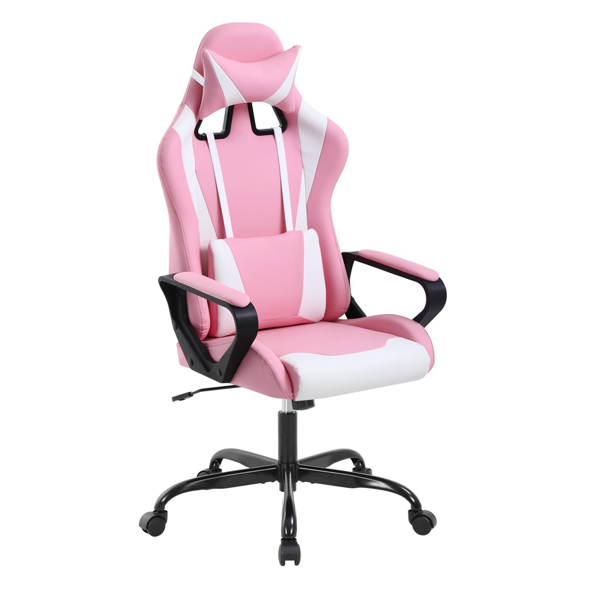 Massage Gaming Chair High Back Office Desk Chair with Lumbar Support, Arms, and Headrest - Heavy Duty Ergonomic Racing Style Swivel Computer Chair RROCOSIA