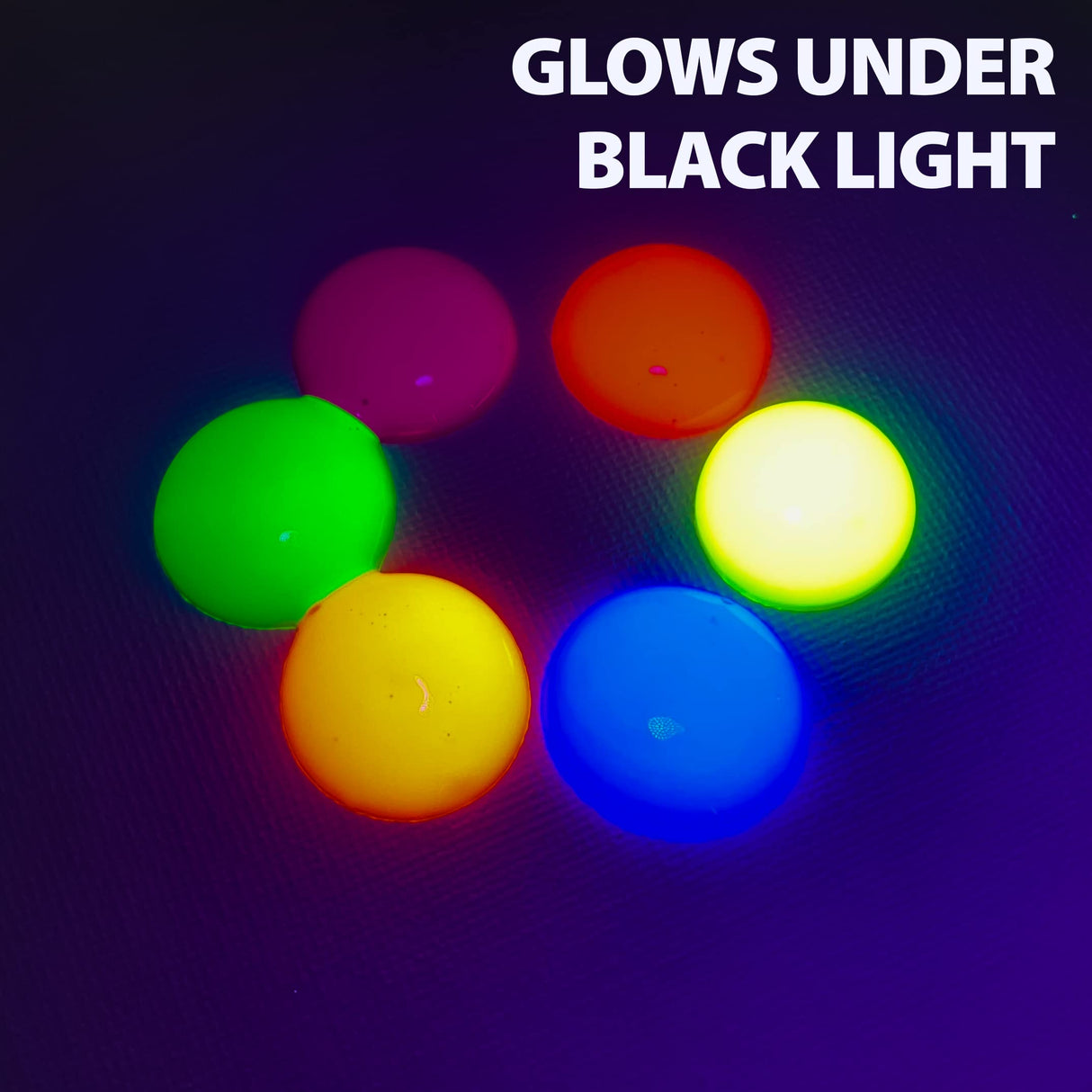 milo Fluorescent Acrylic Paint Set of 6 Colors | 4 oz Bottles | Student Neon Colors Acrylics Painting Pack | Made in the USA | Non-Toxic Art & Craft Paints for Artists, Kids, & Hobby Painters milo