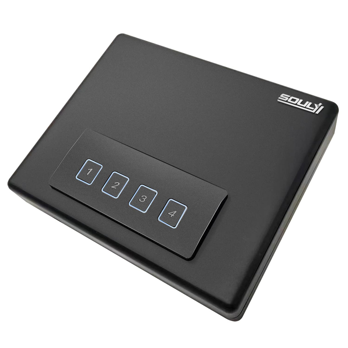 SOULYI Portable Digital Gun Safe For Pistols With Password And Key Access, Pistol Safe With Muting Mode For Truck, Nightstand, Drawer, Cabinet, Bookshelf And Car Travel SOULYI