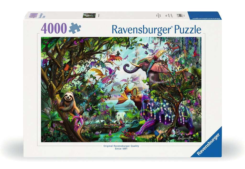Ravensburger Tropical Dragons 4000 Piece Jigsaw Puzzle for Adults - 12000812 - Handcrafted Tooling, Made in Germany, Every Piece Fits Together Perfectly Ravensburger