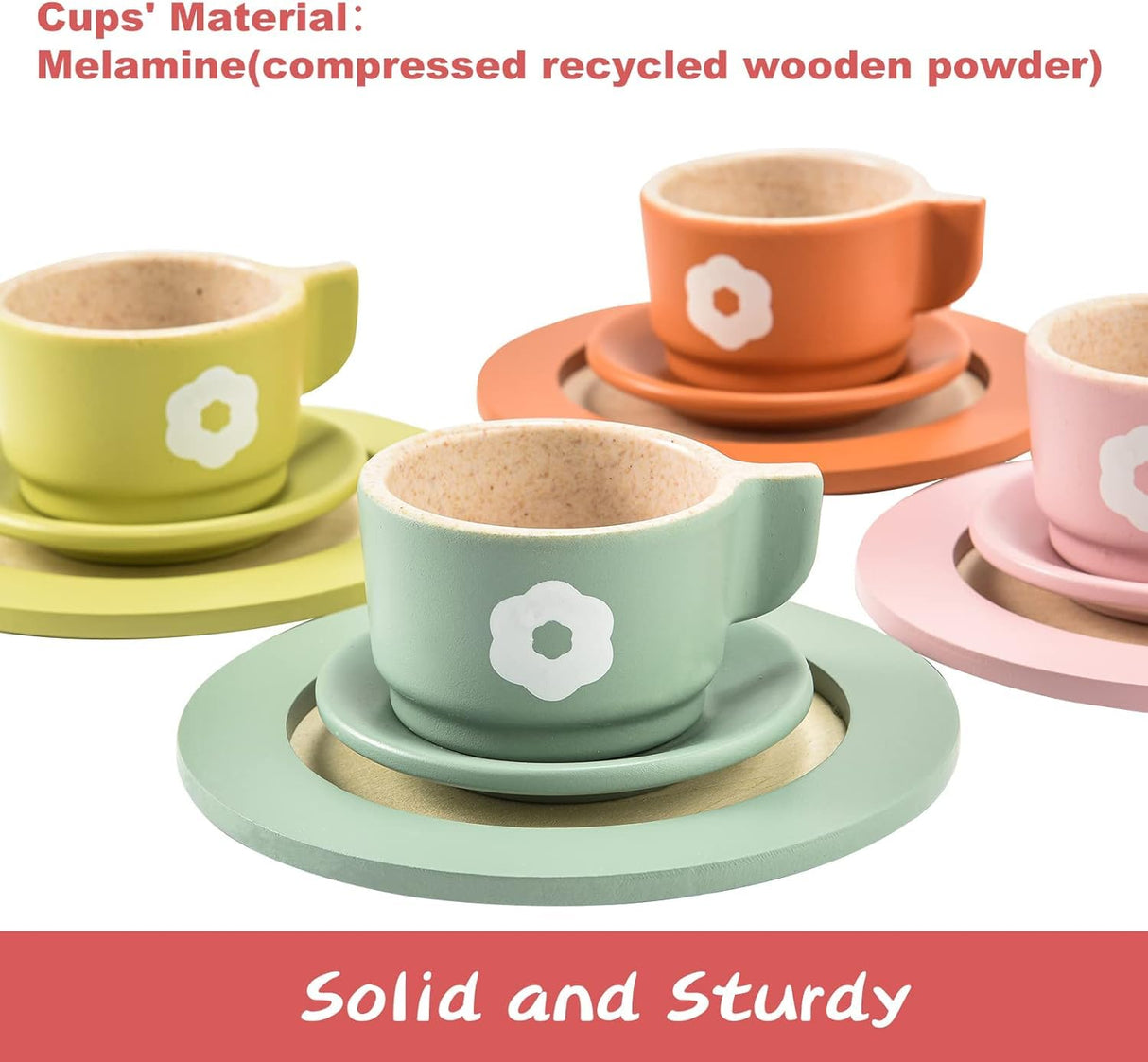 Giant bean 27PCS Wooden Toy Plates and Dishes for Kitchen Set,Montessori Kitchen Toys for Girls and Boys, Wooden Play Kitchen Accessories Giant bean