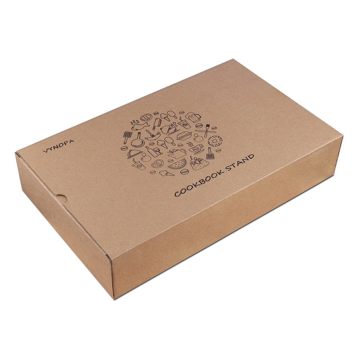 VYNOPA Cookbook Stand for Kitchen Counter Wood Adjustable Recipe Book Holder Stand iPad Rustic Holder Thanksgiving Day Christmas Gift for Mother, Grandma, Women VYNOPA