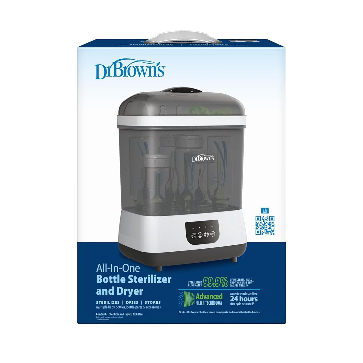 Dr. Brown's All-in-One Sterilizer and Dryer for Baby Bottles, Parts & Other Newborn Essentials Dr. Brown's