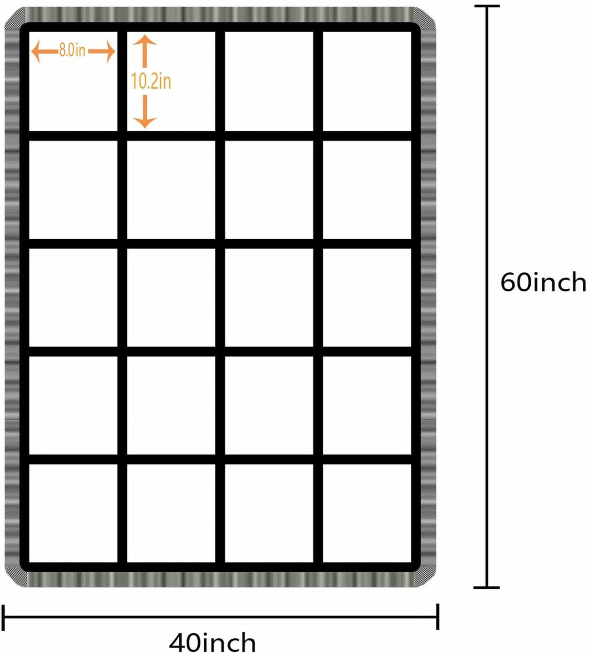 LYFLES 2 Pack Sublimation Blanks Throw Blanket with 20 Photos Panel 40"X60",100% Polyester LYFLES