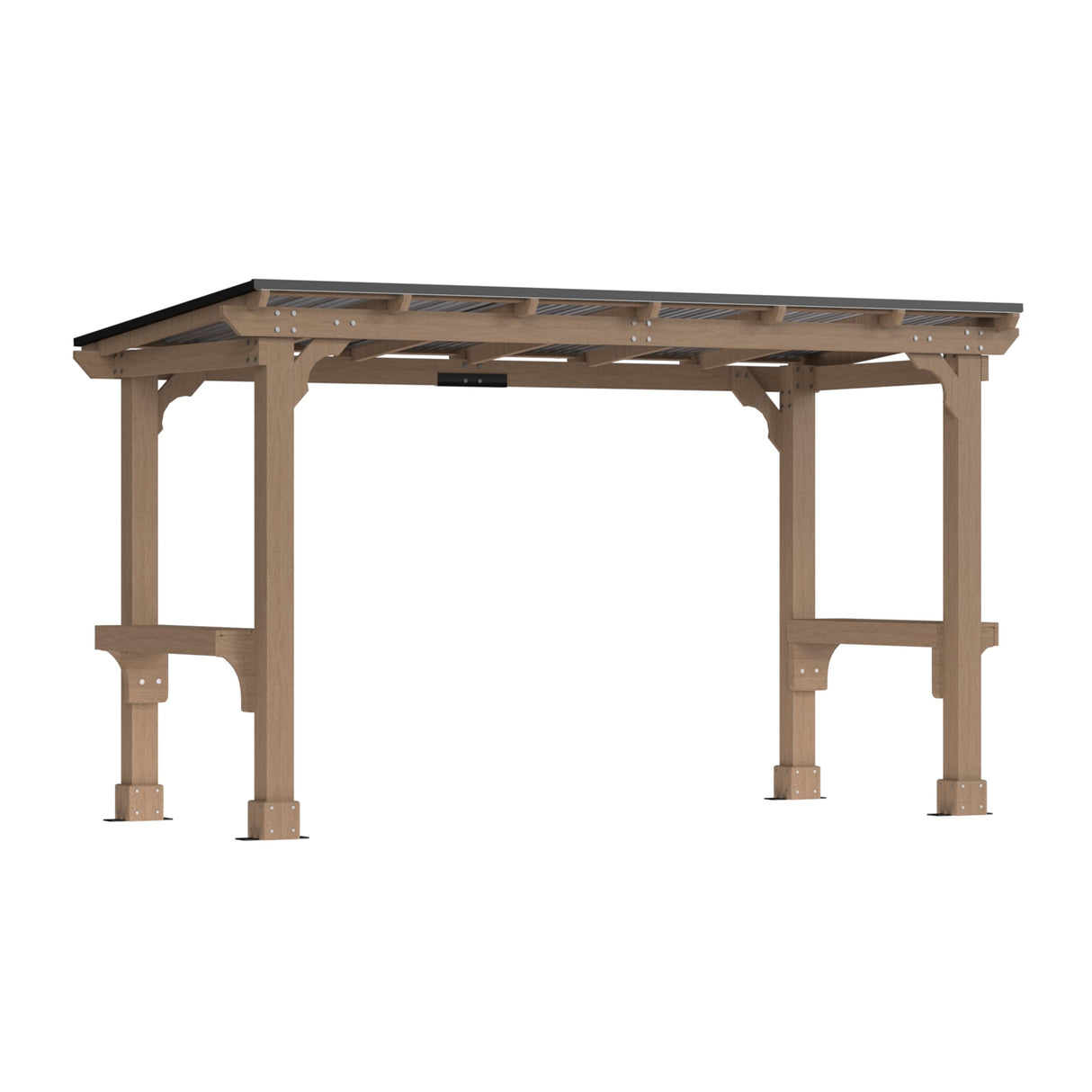 MUPATER 6 x 13 FT Wooden Grill Gazebo with Sloping Metal roof, 2 Full Size Grills, BBQ Canopy for Outdoor Patio, Lawn, Garden MUPATER