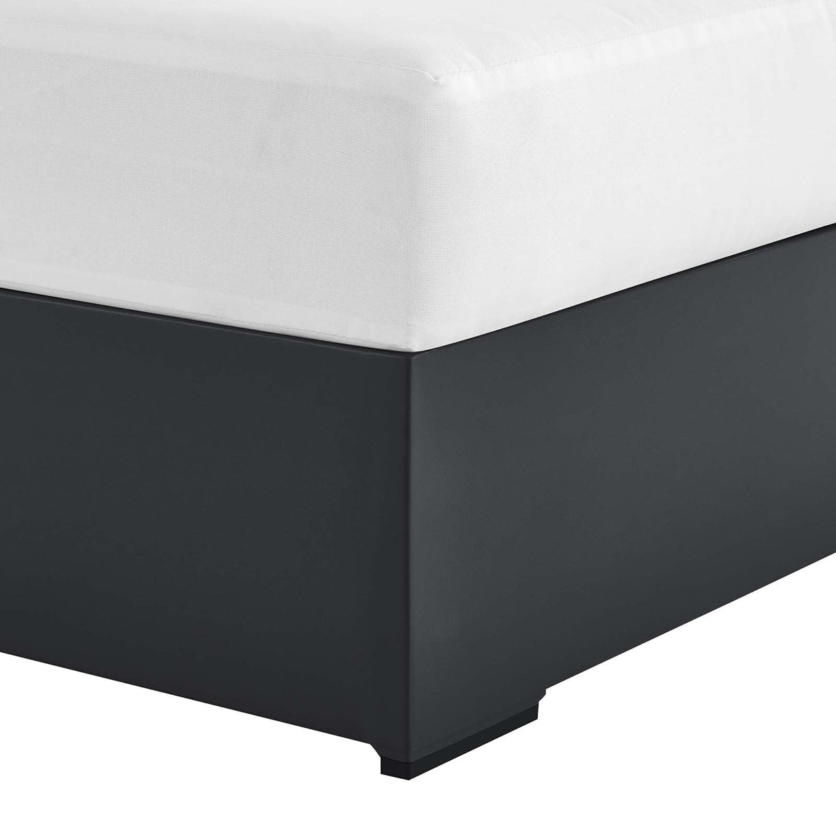 Modway Tahoe Powder-Coated Aluminum Outdoor Chaise Lounge in Gray White with Weather-Resistant Cushions, Modular Right-Facing Patio Lounger for Pool Furniture or Sectional Sofa Set Modway