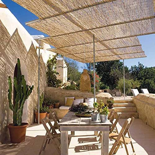 Backyard X-Scapes Natural Reed Fencing Decorative Fence for Backyard Garden Fencing Divider 4 ft H x 8 ft L (4-Pack) Backyard X-Scapes