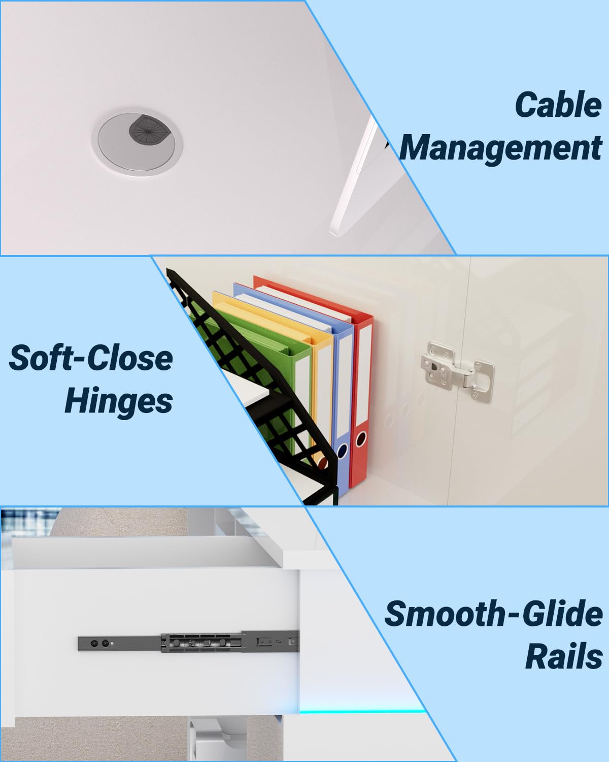 Gguileb Reception Desk with Counter, Solid Wood Modern Front Desk Reception Counter, Retail Checkout Counter for Office, Salon, Lobby, Checkout Gguileb