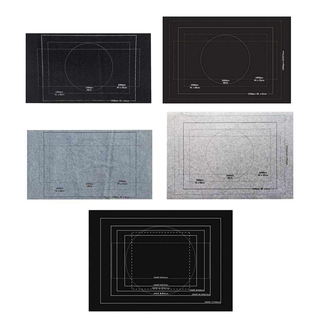 LEIPUPA Puzzle Roll Up Mat Playground Store and Transport Jigsaw Puzzles Up to 1500/2000/3000 Pieces - 1500 Black LEIPUPA