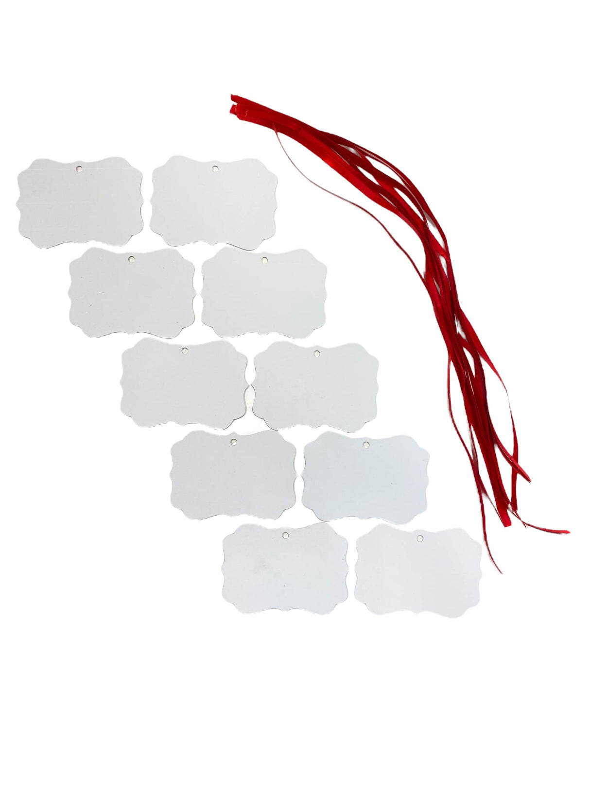 Aluminum Benelux Sublimation Blanks, Double Sided, 10 Piece Set, 2024 Christmas Ornament Sublimation Blanks, Bulk Discs Supplies for DIY Christmas Tree Decor Bella Cuttery