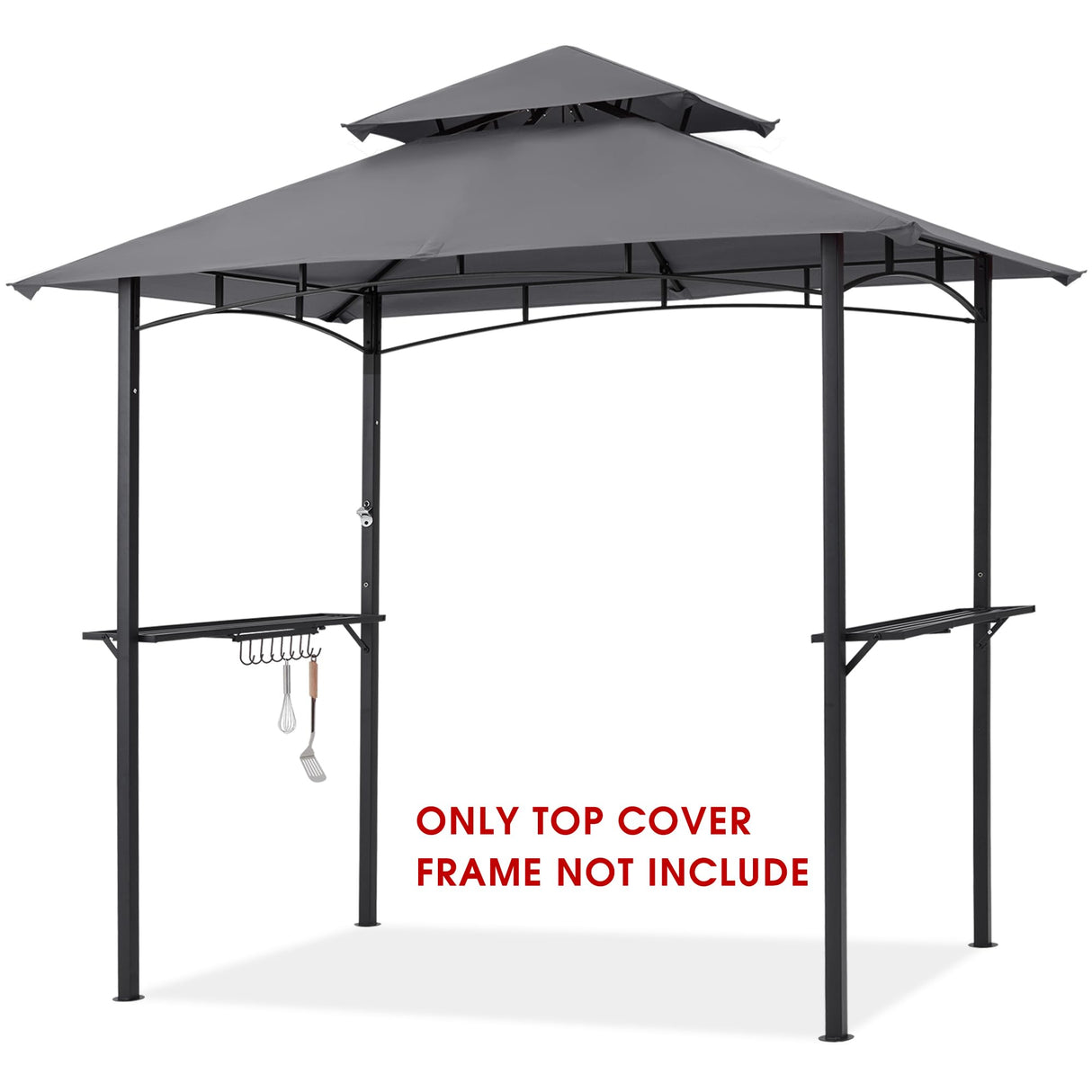 MASTERCANOPY Grill Gazebo Replacement Canopy Top for Model L-GG001PST-F (Gray) MASTERCANOPY