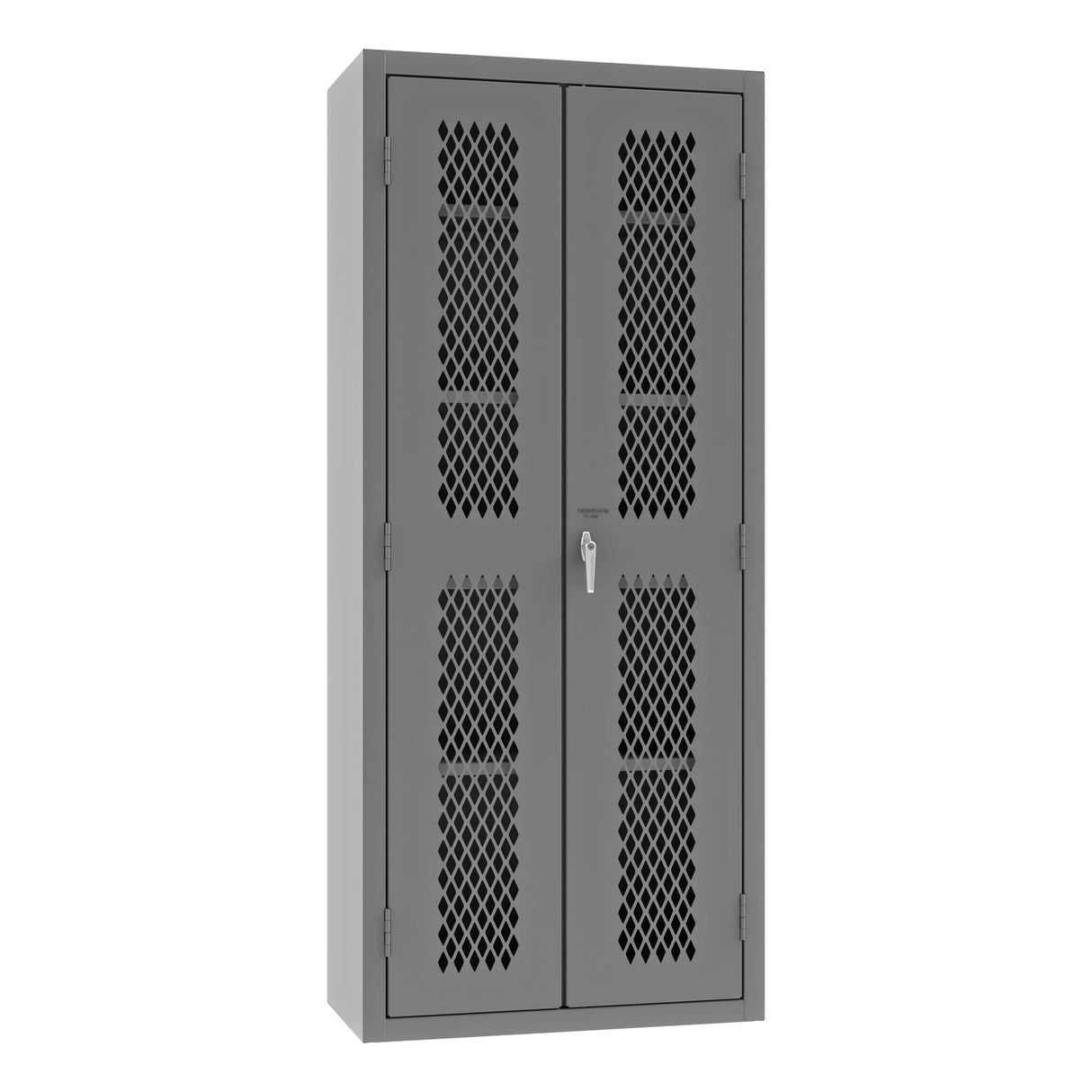 Durham Heavy Duty Welded 14 Gauge Steel Ventilated Cabinet, EMDC-361884-95, 900 lbs Capacity, 18" Length x 36" Width x 84" Height, 4 Shelves Durham