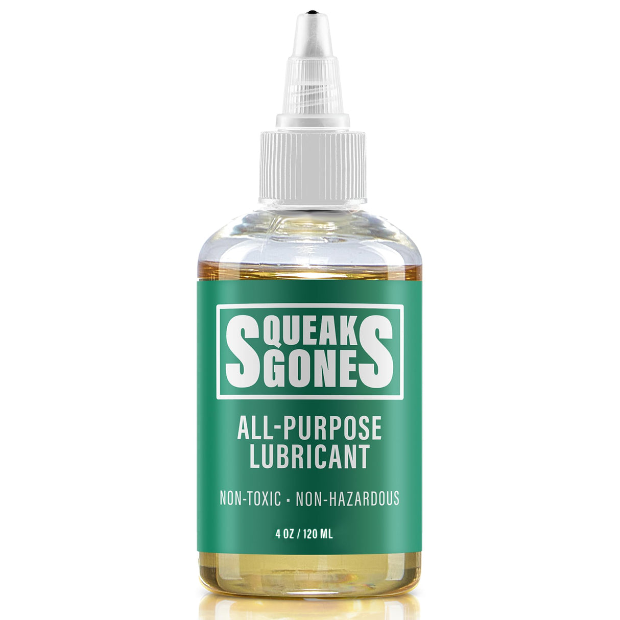Squeaks Gone Planet Safe Multi-Purpose Penetrating Oil (4oz) for Door Hinges, Sewing Machines, Gym Equipment, Fans, Clocks Rust Removal, Lubrication Long-Lasting Formula Oil Replacement Fix Any Squeak PlanetSafe Lubricants