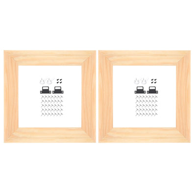 uxcell 2 Pcs DIY Canvas Stretcher Bars, 6 x 6 Inch Canvas Frame Wooden Frames Kit Sturdy Stretcher Frames for Oil Paintings Prints Posters