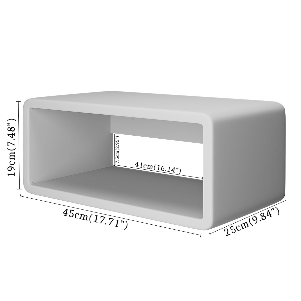 WOODCHES Floating Nightstand Wooden, Bedside Table, Nightstand Shelf, Handmade, Wall Mounted Bedside Shelf, Minimalist and Unique Style (Vancouver) WOODCHES