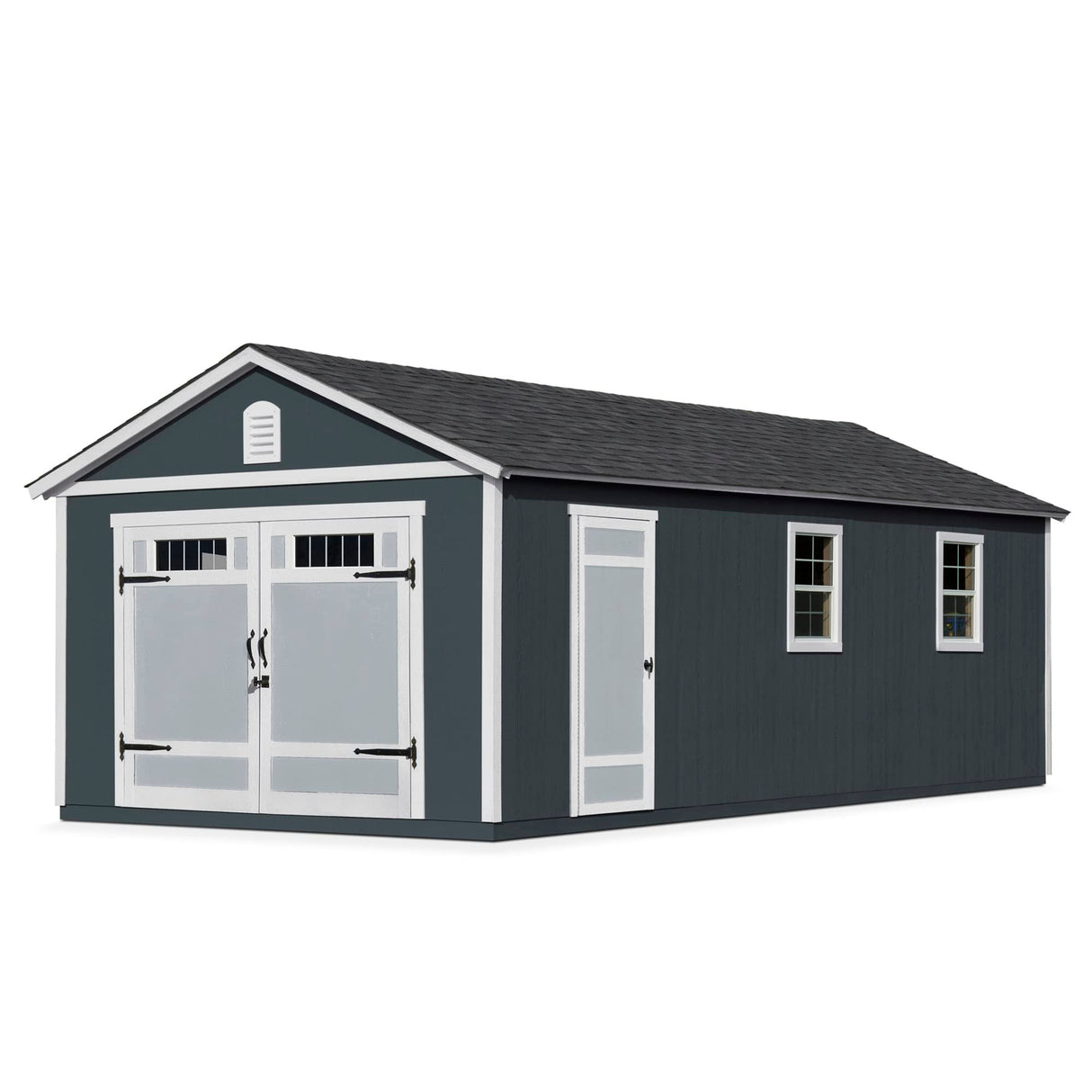 Handy Home Products Manhattan 12x24 Garage Do-it-Yourself Wooden Storage Shed Handy Home Products