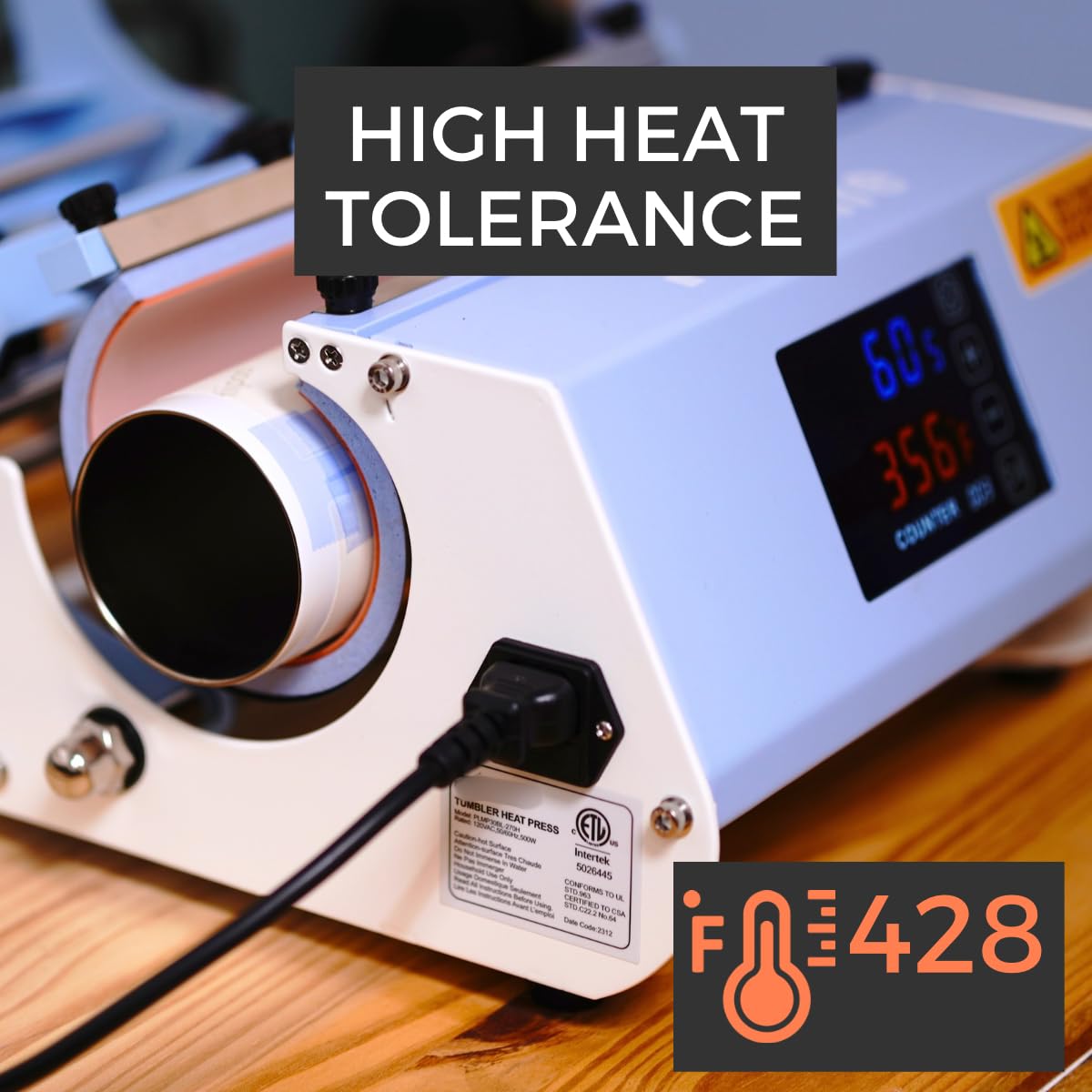 echomerx 20mm x 33m (108 ft) Blue Heat Resistant Tape - 3" Core | No Residue Heat Transfer Tape for Sublimation & Crafts | Ideal for Heat Press - 3-Pack echomerx