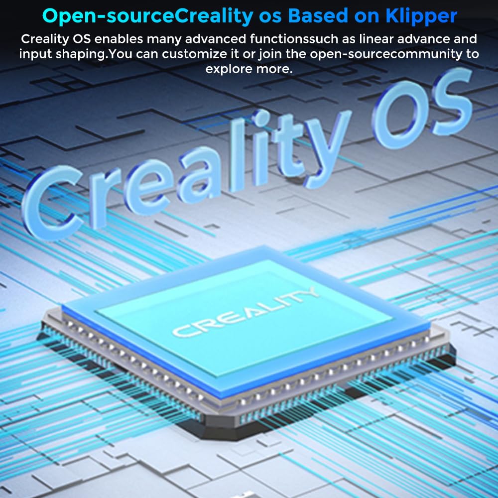 Creality K1 SE 3D Printer, with 600 mm/s Printing Speed CoreXY Auto Leveling and Z-Offset, 300℃ Dual-Gear Direct Extruder Full Metal Die Cast Solid Frame Printing Size 8.66x8.66x9.84 inch Comgrow