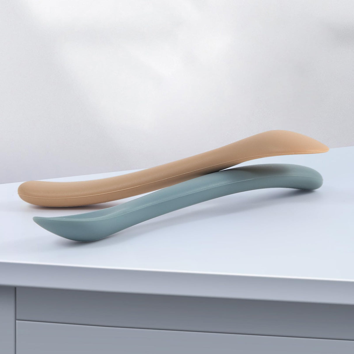 Eascrozn Baby Spoons, 6 Pack First Stage Silicone Baby Feeding Spoons, Soft Tip Feeding Baby Utensils, Baby Led Weaning Supplies Training Spoons, Dishwasher and Boil Safe Eascrozn