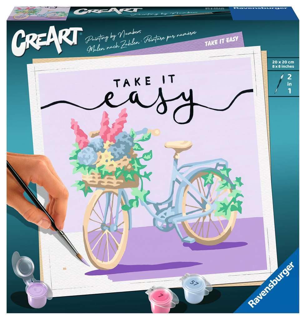 Ravensburger Take it Easy Paint by Numbers Kit for Adults - 20099 - Painting Arts and Crafts for Ages 12 and Up Ravensburger