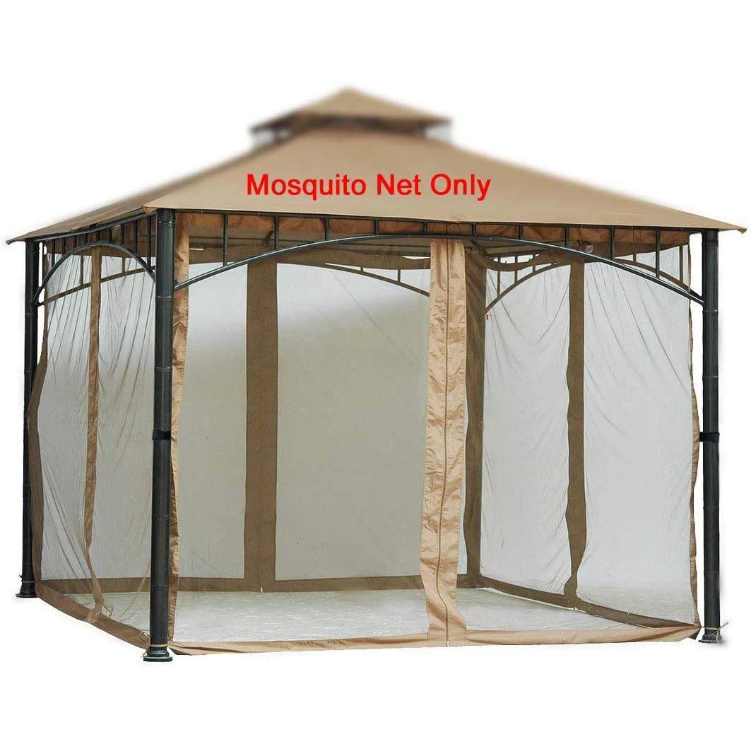 Westcharm 10x10 Gazebo Universal Replacement Mosquito Netting Screen Walls, Set of 4 Panels (Gazebo Mosquito Net Only) Westcharm