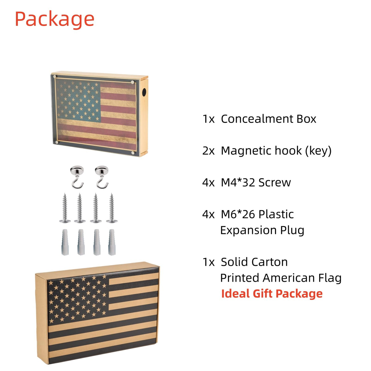 DeYoungArbeit Wall Cabinet with Magnetic Lock, Wall Shelf Gun Safe, Handmade Wooden Box Storage (Acrylic Cover) DeYoungArbeit