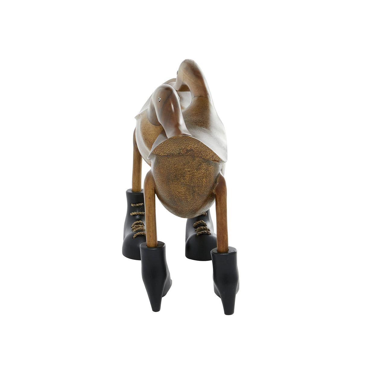 Deco 79 Bamboo Wood Duck Handmade Decorative Sculpture Home Decor Statue, Accent Figurine 16" x 6" x 11", Brown Deco 79