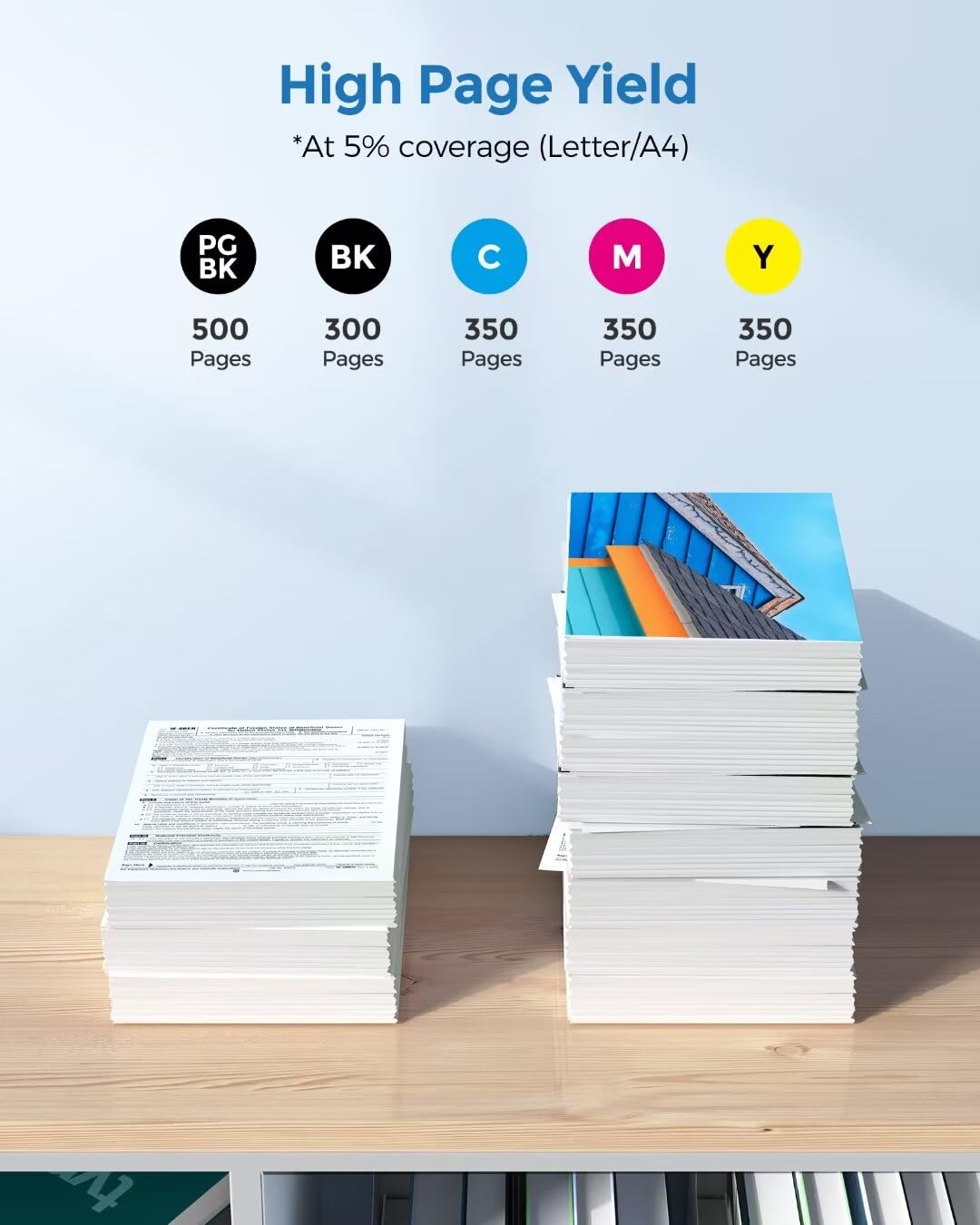 PGI-270XL CLI-271XL 5 Color Value Pack, Compatible for Canon 270 271 Ink Cartridges to use with MG5720 MG5721 MG5722 MG6820 MG6821 MG6822 TS6020 (PGBK, Black, Cyan, Magenta, Yellow) Osir