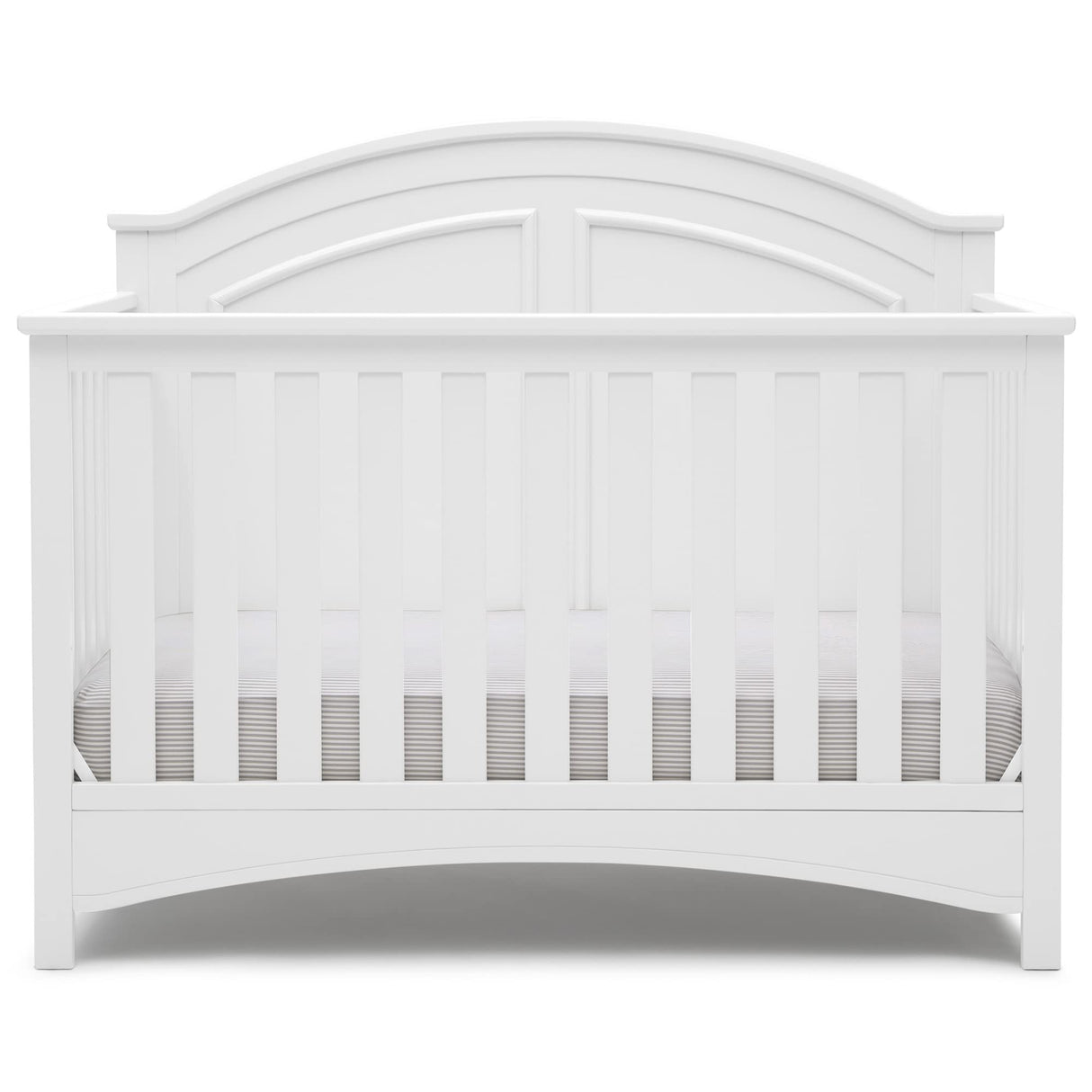 Delta Children Perry 6-in-1 Convertible Crib - Greenguard Gold Certified, Bianca White Delta Children