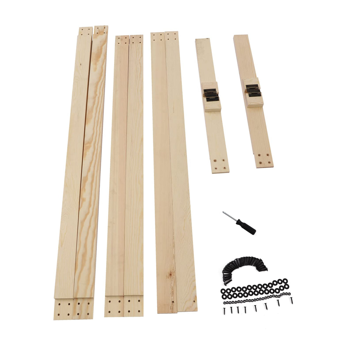 7ft Wooden Wedding Arch Stand Square Wood Arch Wedding Arbor Backdrop Stand Frame Flower Garden Arch for Indoor Outdoor Party Garden Flower Plant Rack (Square Shape) ReqianXH