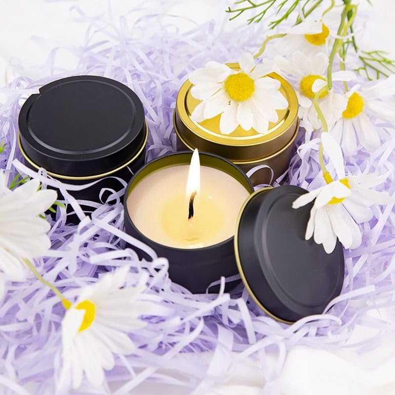 WAYONE LLC Candle Making Kit - DIY Starter Soy Candle Making Supplies Kit - Soy Wax, Full Set - 1 Jars & 6 Tins, 5 Pleasant Scents, Color Dyes & More, Perfect Candle Making Kit for Adults WAYONE LLC